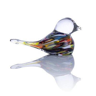 Skleněný ptáček - Multicolor - obrázek