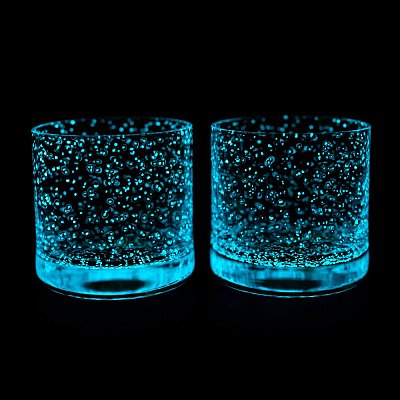 Dárková sada svítících sklenic na whisky - MODRÁ - obrázek