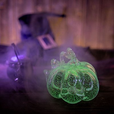 Skleněná svítící dýně s fluorescenčním pigmentem - ZELENÁ - obrázek