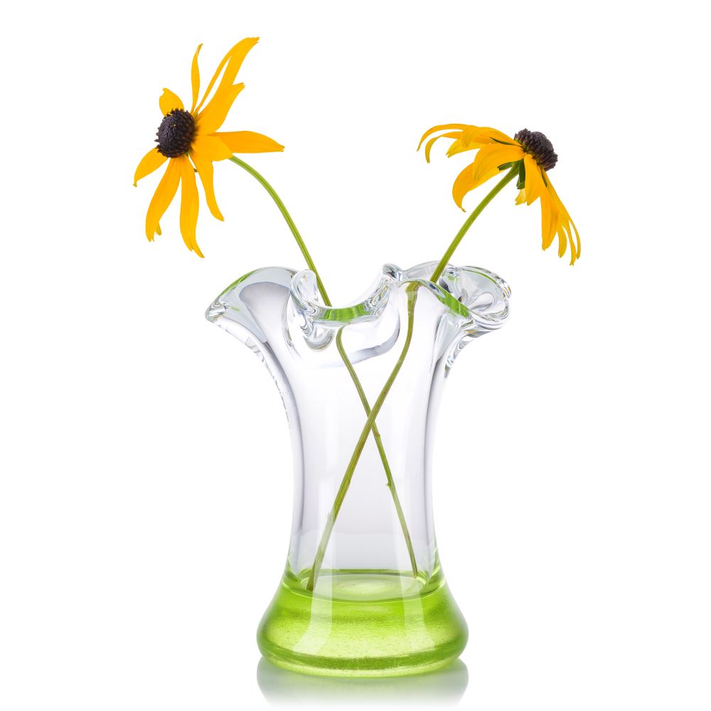 Skleněná váza "Šáteček" - obrázek