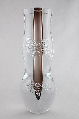 Skleněná váza "Braun light" - obrázek