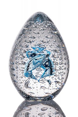 Skleněná dekorace "EGG" - obrázek