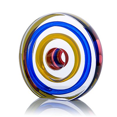 Skleněný objekt "RING" - obrázek