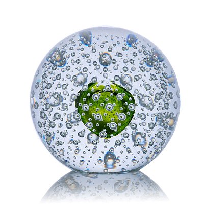 Skleněná koule "BUBBLES" - zelená - obrázek