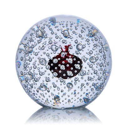 Skleněná koule "BUBBLES" - hnědá - obrázek