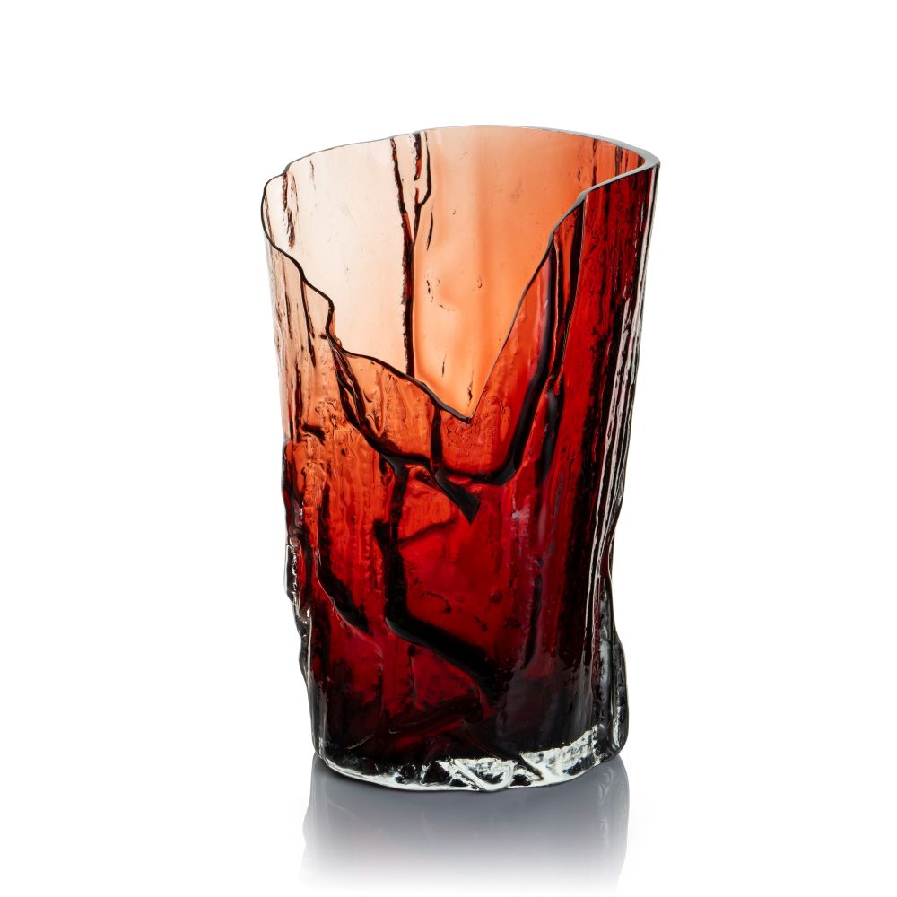 Skleněná váza Kolekce WOOD Ember - obrázek