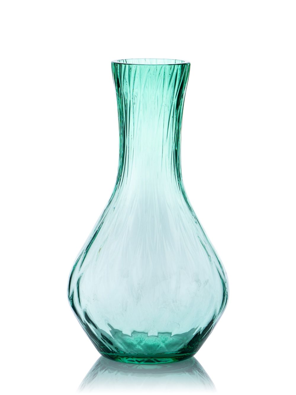 Skleněná váza z kolekce Diamant CLASSIC Green transparent - obrázek