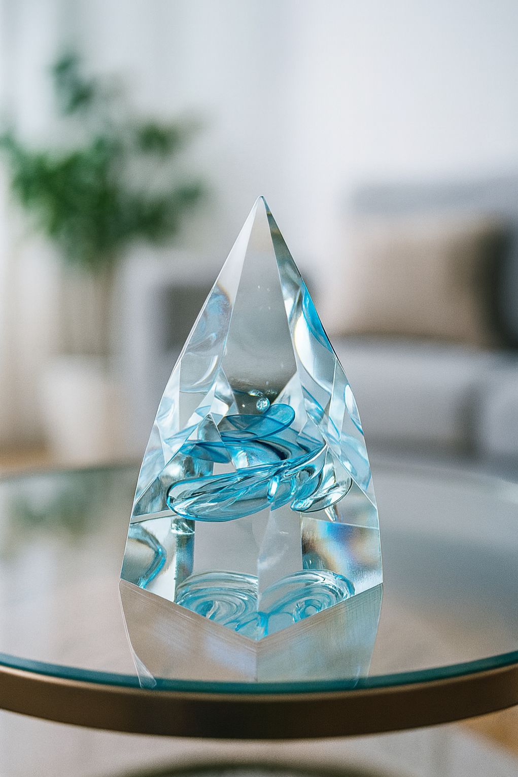 Skleněný broušený objekt Prismatica - obrázek
