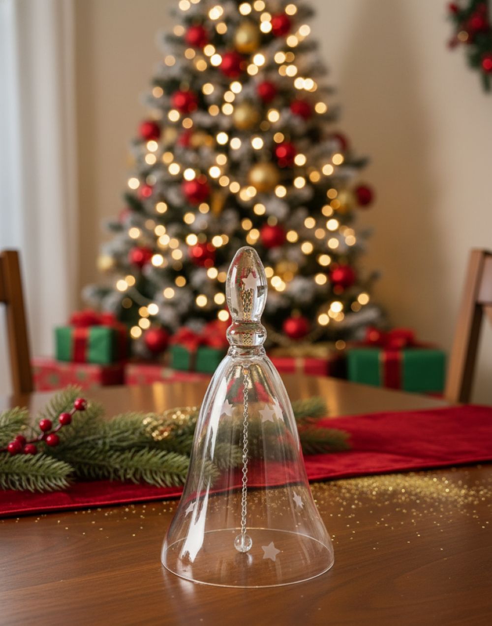 Skleněný zvonek křišťálový - obrázek