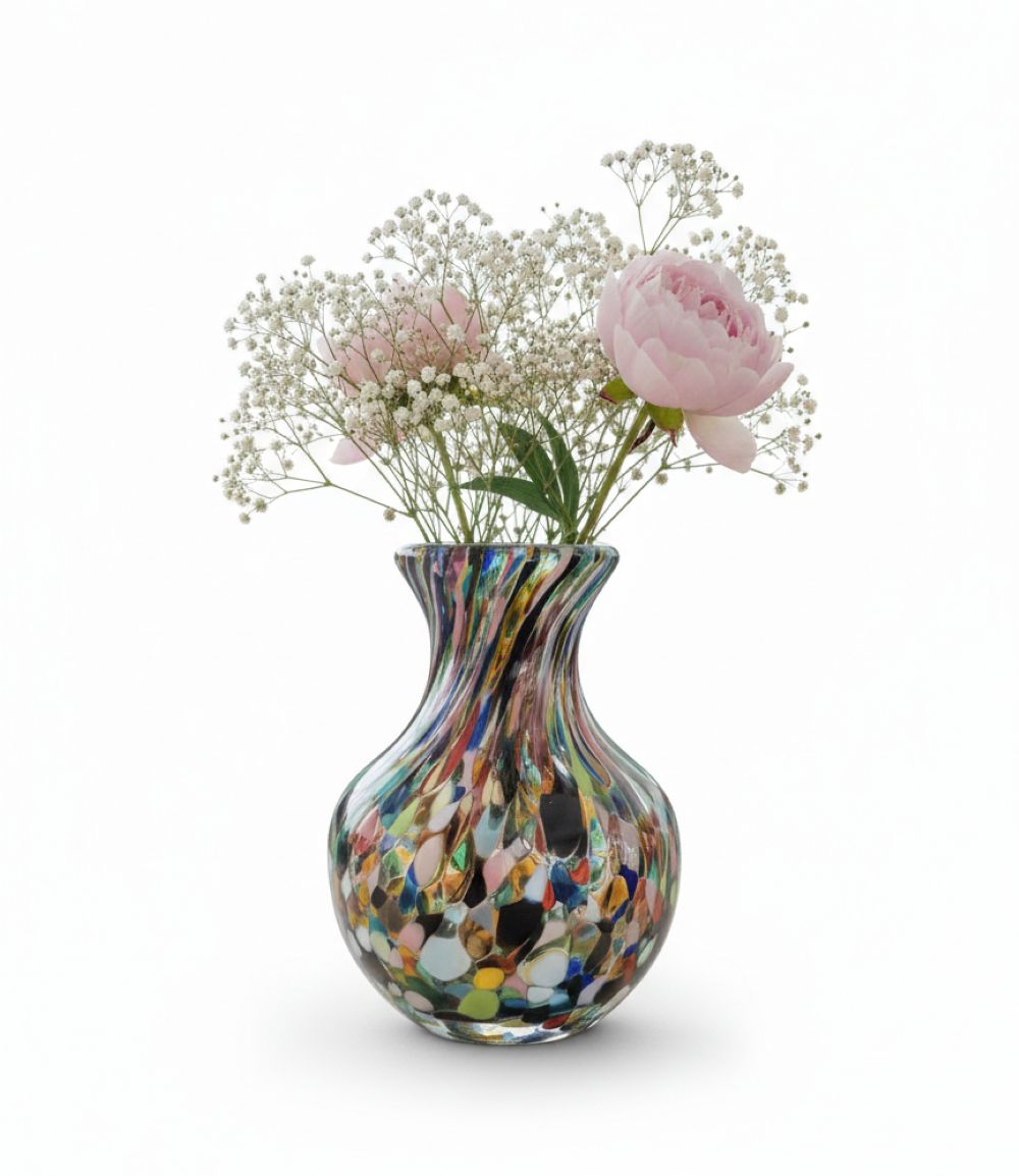 Skleněná vázička Mozaika - obrázek