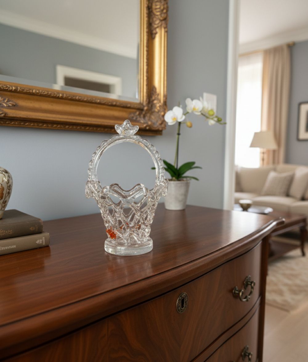 Skleněný košíček Doprodej - obrázek