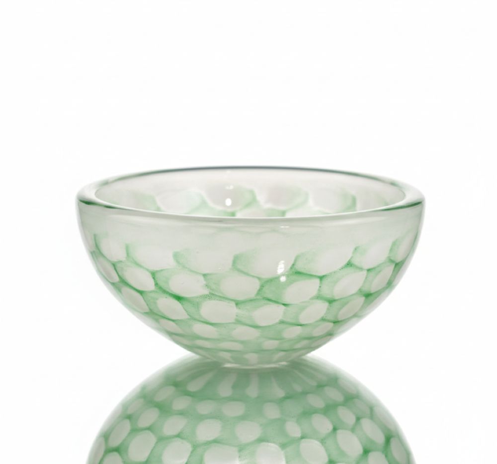 Skleněná miska White green - obrázek