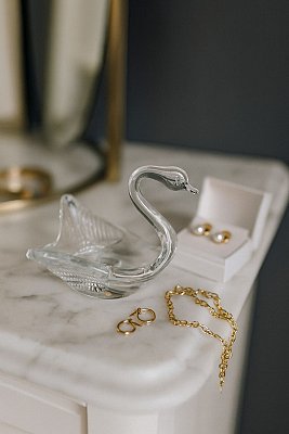 Sklenená labuť Křišťál - obrázek