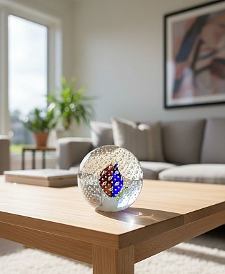 obr/003/i003841-sklenene-tezitko-bubbles1.jpg Skleněné těžítko BUBBLES BLUE RED - obrázek