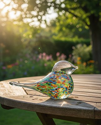 Skleněný ptáček Coloris - obrázek