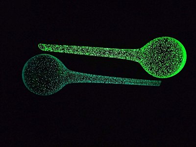 Skleněný zavlažovač svítící  2. jakost sada - obrázek