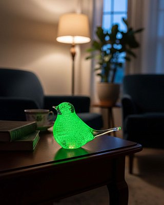 obr/003/i003949-skleneny-ptacek-fosfor1.jpg Skleněný ptáček s fluorescenčním pigmentem ZELENÝ - obrázek