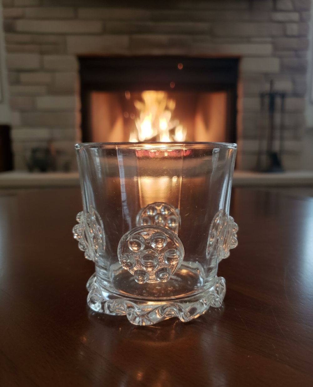 Sklenice s malinami Křišťál - obrázek