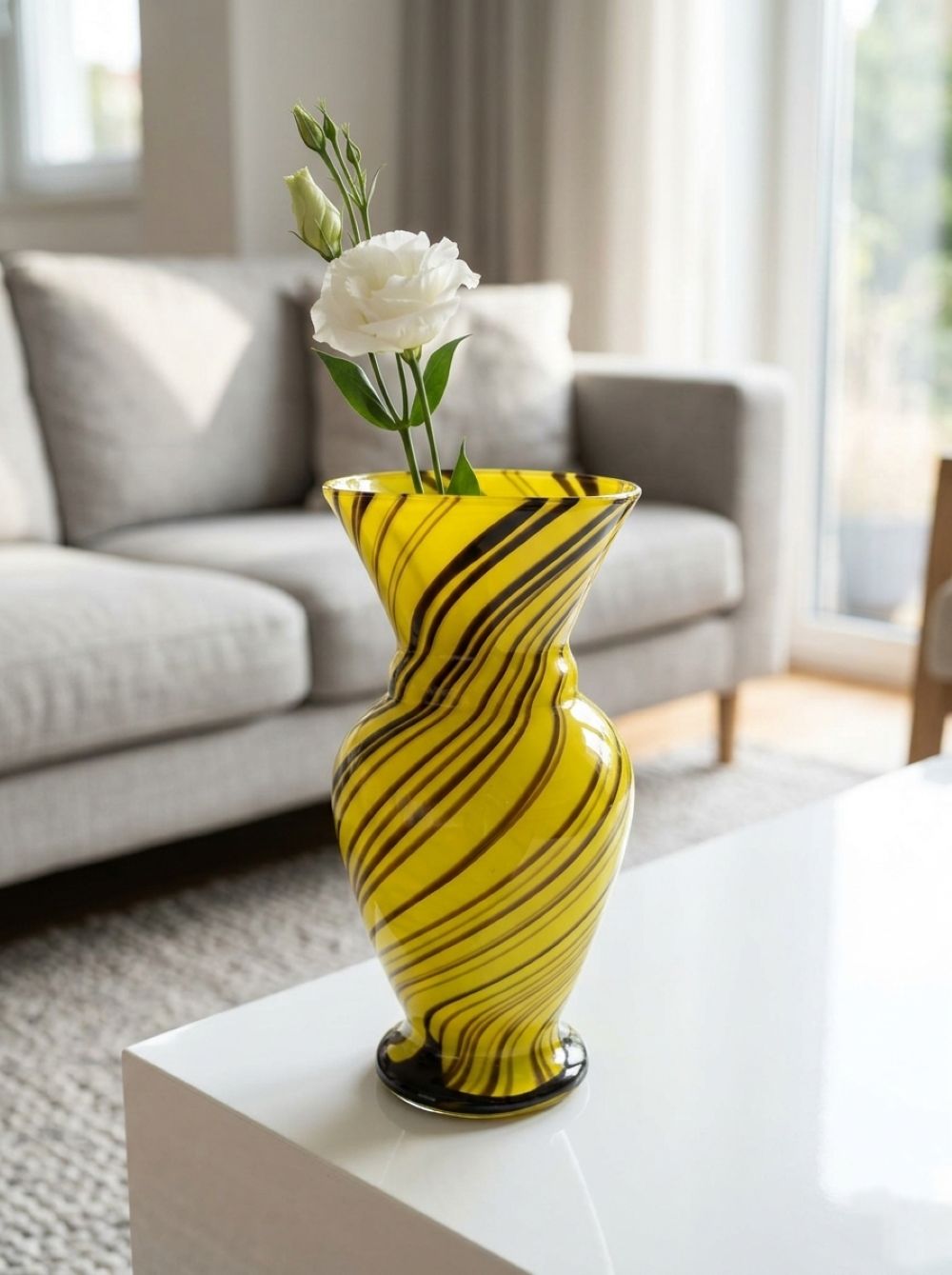 Skleněná váza AMPHORA Doprodej - obrázek