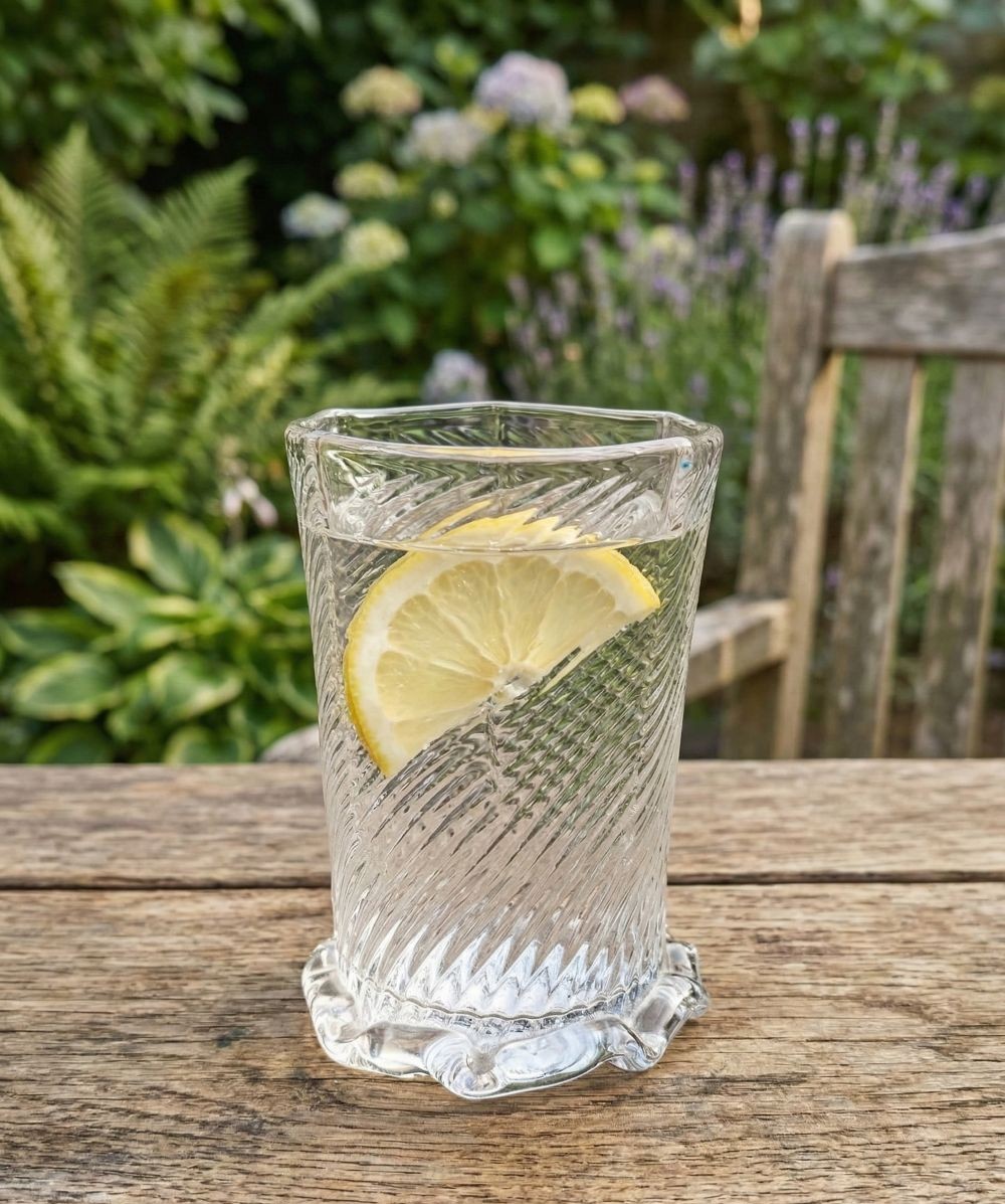 Sklenice se zdobeným dnem - obrázek