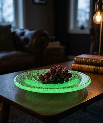 obr/004/i004104-skleneny-talir-svitici.jpg Skleněný svítící talíř Zelený - obrázek